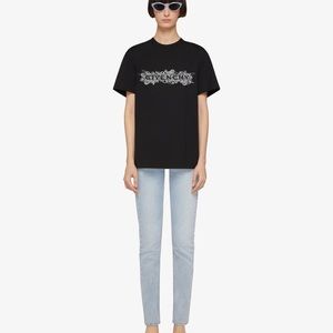 NWOT Authentic Givenchy T-shirt in 4G embroidered jersey, size Small